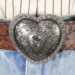 New heart love belt buckle belt Not Incuded choose Style
